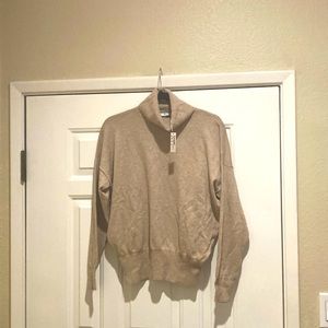 Madewell tan lightweight  sweater